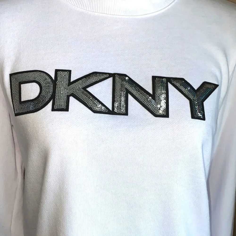 DKNY sequin logo sweatshirt